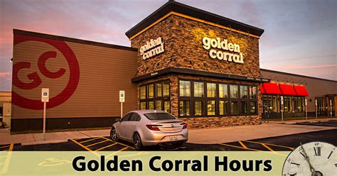 Golden coral hours - You must be 55 or older to get a discount at Golden Corral. Some locations might take you at your word and others will require you to show identification. Call ahead to find out for sure. The standard senior discount policy is 10% off. That means any dinners or entrees you purchase will be discounted by that amount — but each location varies.